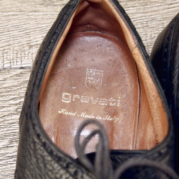 $895 GRAVATI Neiman Marcus 10 M Genuine PECCARY Black 17013 * add $15 new Trees - Picture 7 of 16